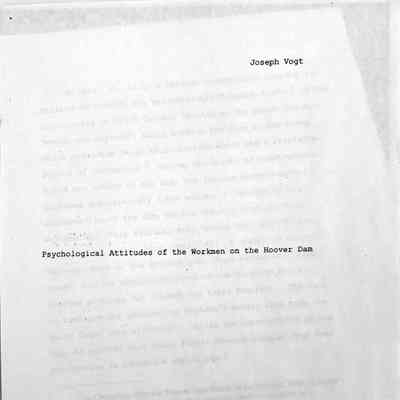 Joseph Vogt Collection