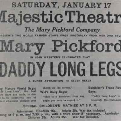 Las Vegas- Business Advertisement; "Majestic Theatre" [Las Vegas Age, Jan. 10, 1920, p.4]