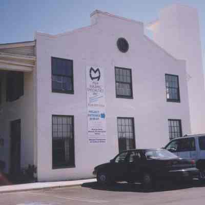 Boulder Dam Hotel renovations sign October 21, 1997