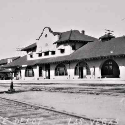 Las Vegas,San Pedro, Los Angeles, & Salt Lake Railroad Depot, 1910's