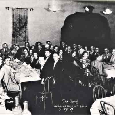 Las Vegas hotel/casinos: Meadows, 1930's: Grand re-opening of the Coconut Grove restaurant