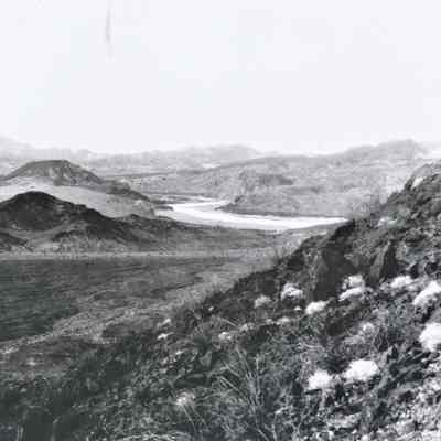 Colorado River Future bed of Lake Mead, Oct. 25, 1930