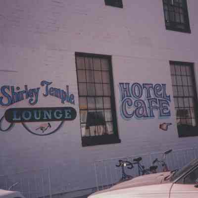 Boulder Dam Hotel Sign for the Shirley Temple Lounge and Hotel Cafe November 1992]