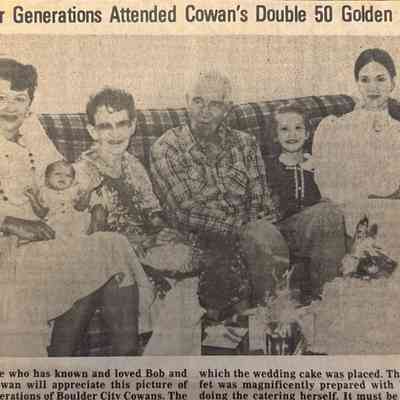 Cowan, Robert "Bob" and Mildred "Babe" and family