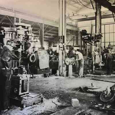 Boulder City Six Co,'s interior of machine shop March 1932