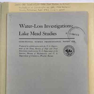 Water-Loss Investigations: Lake Mead Studies