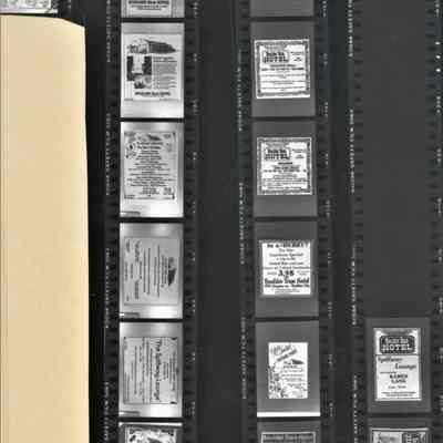Boulder Dam Hotel advertisements negative photos 1980-1981