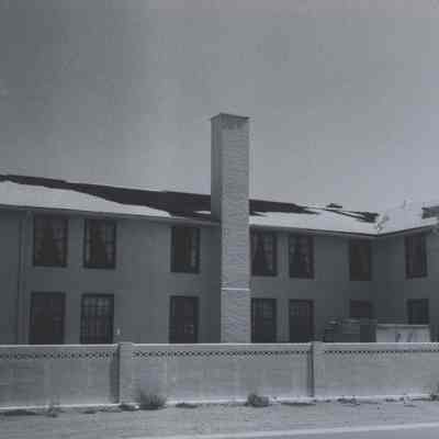 Boulder Dam Hotel- storm damage to roof