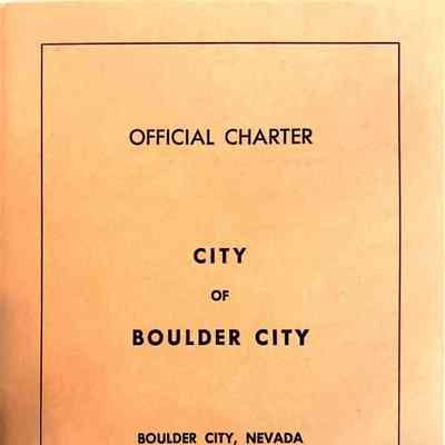 Boulder City - Charter (1960s)