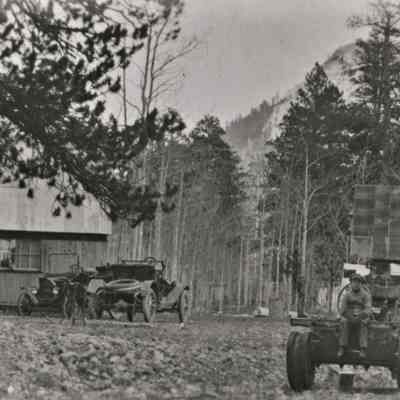 Mt. Charleston, NV. Cabins, ca. 1915-1920