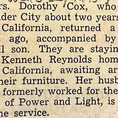 Cox, James L. and Dorothy and family