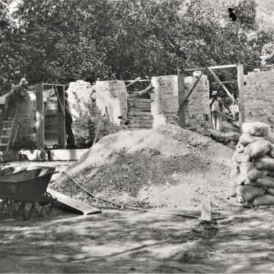 Las Vegas Fort-USBR reconstruction for use as a concrete testing laboratory Sept. 20, 1929