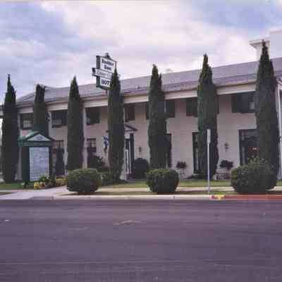 Boulder Dam Hotel- new sign, July 30, 1999