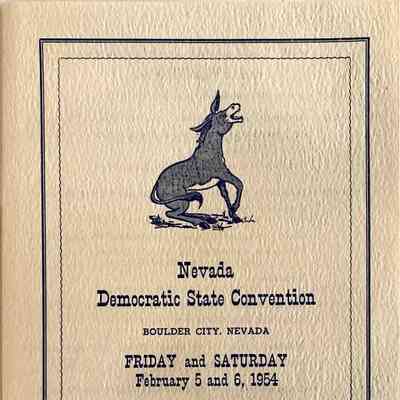 Boulder City - Politics and Government: Democratic State Convention (February 5-6, 1954)