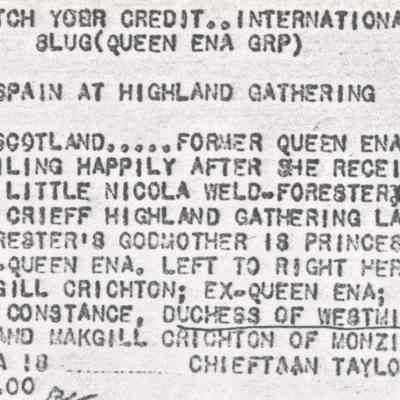 0001:0492: Constance, Duchess of Westminster [striped suit with flower hat], August 23, 1939