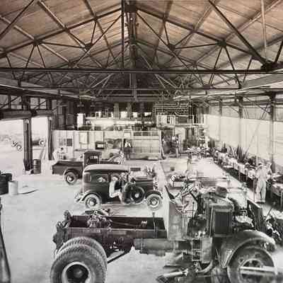 Boulder City Six Co.'s garage and auto repair shop, August 15, 1932