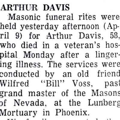 Davis, Arthur and Beatrice and family