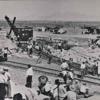 Union Pacific Railroad - Silver Spike Ceremony