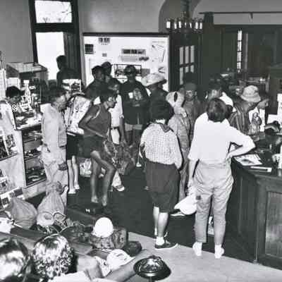 Boulder Dam Hotel lobby with River Rats 1961