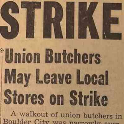 Grocery Stores - Boulder City: Labor Issues (1940s)