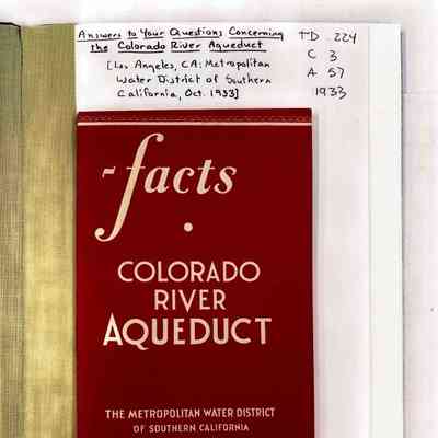 Answers to your Questions Concerning the Colorado River Aqueduct