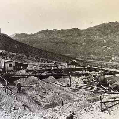 Boulder City U.S. Bureau of Reclamation: administration building and Dormitory no. 1: under construction August 1931