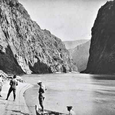 Upstream View of Black Canyon damsite 1922