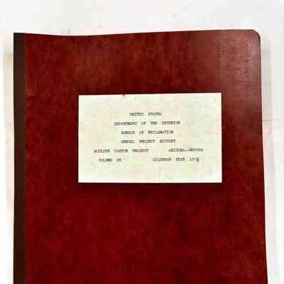 Annual Project History, 1958, vol 28