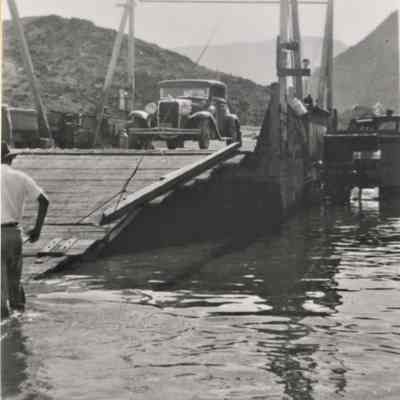 Colorado River ferries; Colorado River of Hemenway Wash 1930s