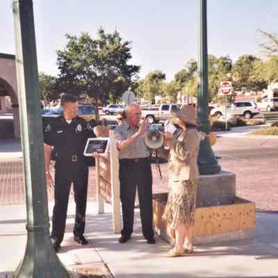 Hotel Plaza clock dedication May 19, 2006