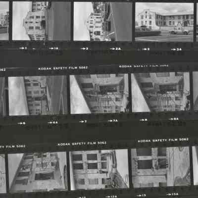 Boulder Dam Hotel 1980 exterior renovations by sandblasting- negatives 0272-0286