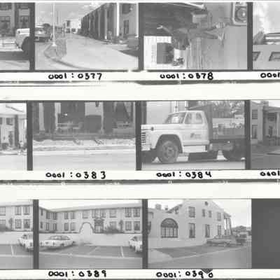 Boulder Dam Hotel May 1987 exterior renovations- neg. 0375-0377