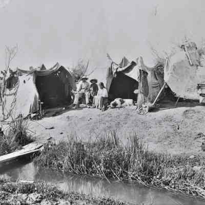 Paiutes on Las Vegas Creek, ca. 1900's