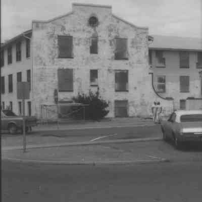 Boulder Dam Hotel 1980 sand blasting exterior renovation