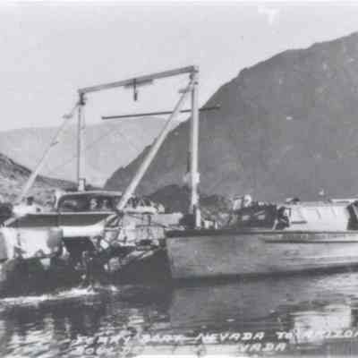 Colorado River ferries; at Hemenway Wash [Cashman?], ca. 1934-35