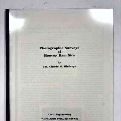 Photographic Surveys of Hoover Dam Site