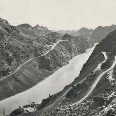 Hoover Dam construction: Black Canyon damsite