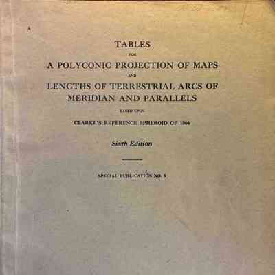 A Polyconic Projection of Maps and Lengths of Terrestrial Arcs of Meridian and Parallels
