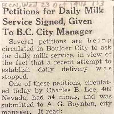 Grocery Stores - Boulder City: milk delivery service