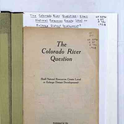 The Colorado River Question