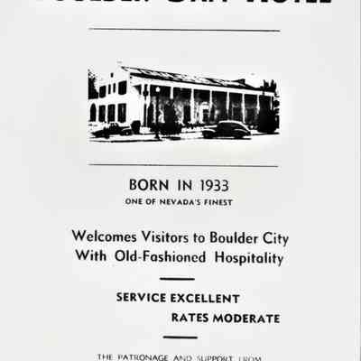 Boulder Dam Hotel- advertisement June 7, 1941
