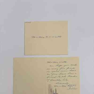 H. O. and Anna Watts Papers