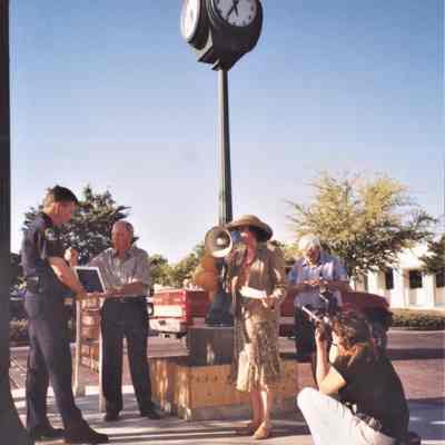 Hotel Plaza clock dedication May 19, 2006