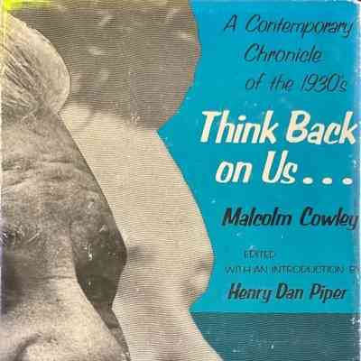 Think Back on Us, A Contemporary Chronicle of the 1930's