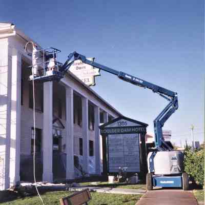 Boulder Dam Hotel- column reconstruction November 11, 1999