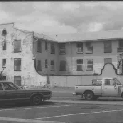 Boulder Dam Hotel 1980 sand blasting exterior renovations