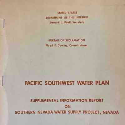 Pacific Southwest Water Plan