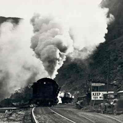 Hoover Dam construction: railroad: Canyon Railroad