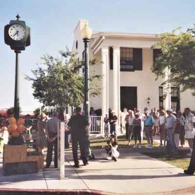 Hotel Plaza clock dedication May 19, 2006