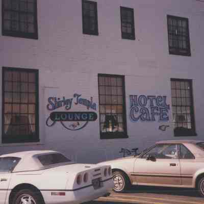 Boulder Dam Hotel Sign for the Shirley Temple Lounge and Hotel Cafe November 1992